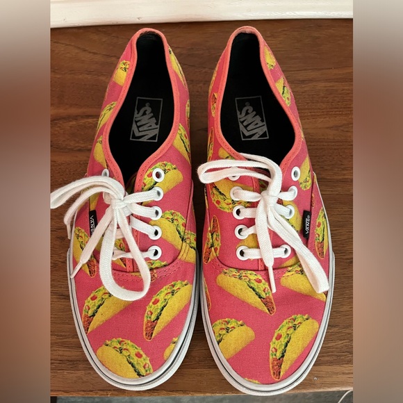 Vans Pink Taco Lace Up Shoes Size W10/M8.5 - Picture 1 of 4